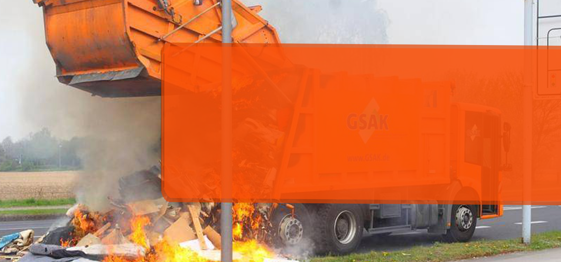 🚨 Dramatisch Brand Müllfahrzeug fängt Feuer während der Fahrt